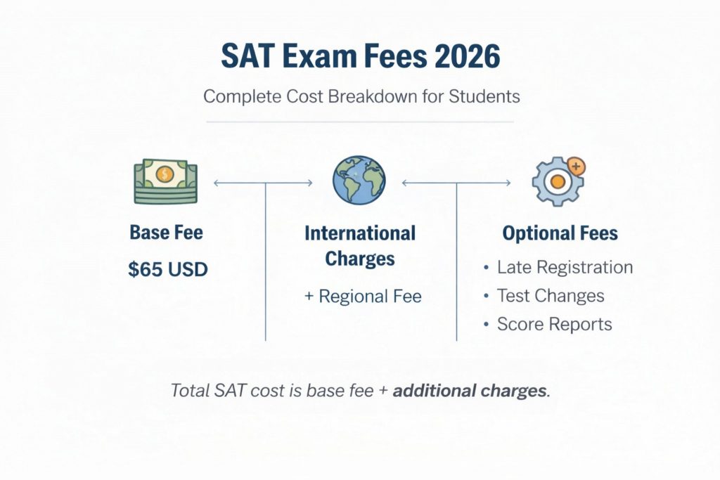 sat exam fees 2026 cost breakdown