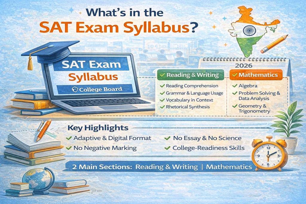 sat exam syllabus 
